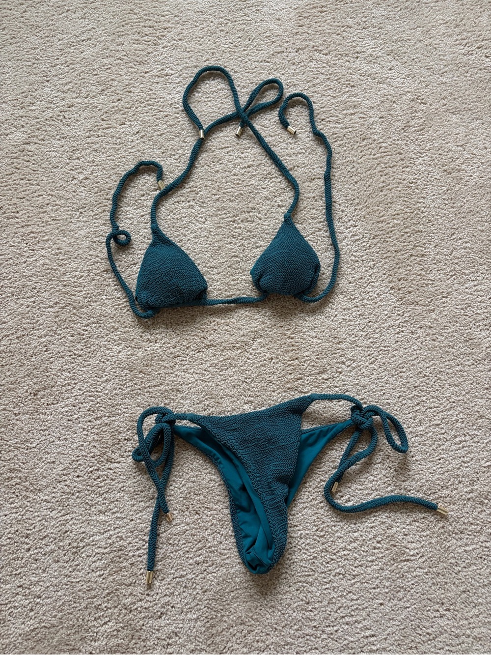 Monday Swimwear 2 Piece Palma Top Evergreen/ Palma Bottom Evergreen Bikini